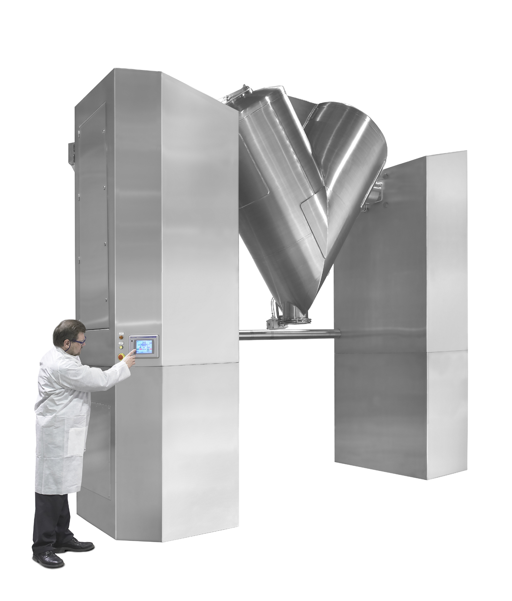 V-blender solid dosage processing equipment